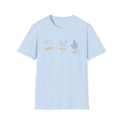 Taped Flowers T-Shirt