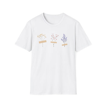 Taped Flowers T-Shirt